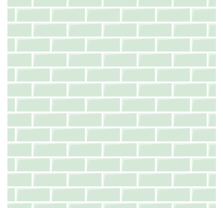 Bricks wallpaper in elegant green design - TenStickers