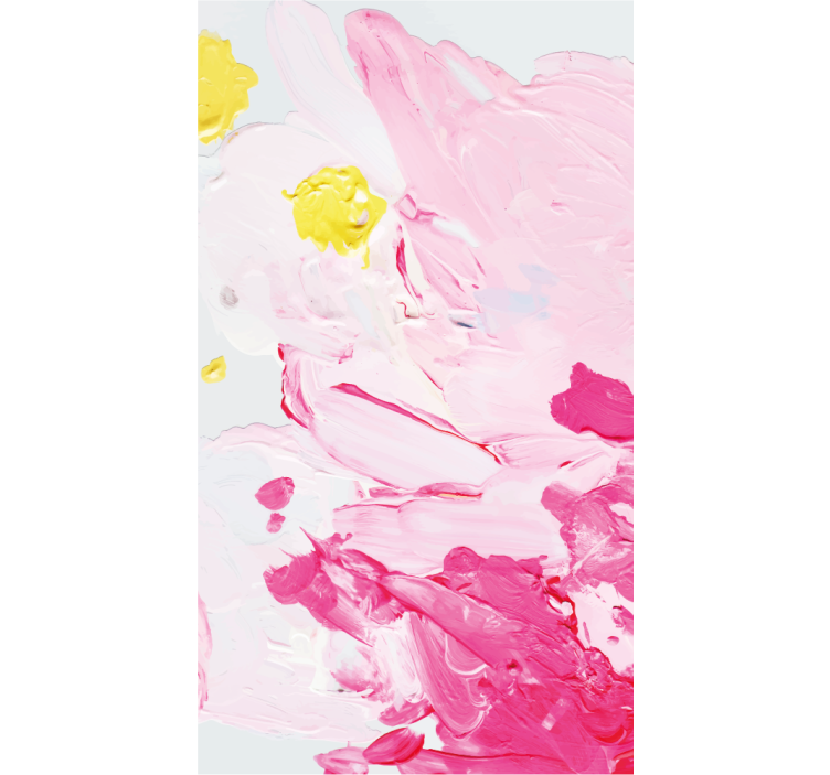 Ornamental wallpaper in vibrant acrylic brush strokes - TenStickers