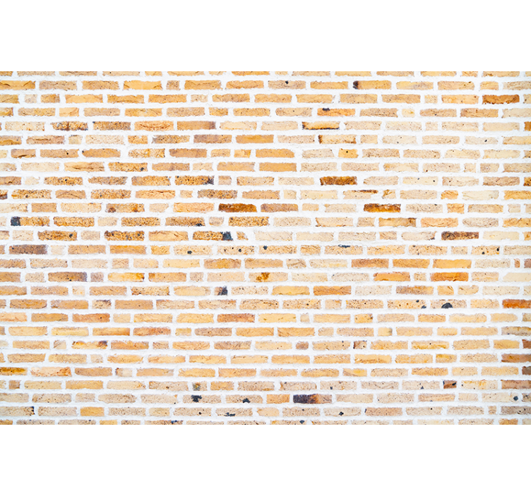 Bricks wallpaper light horizontal pattern - TenStickers