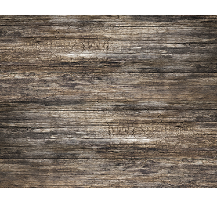 Living area wallpaper dark wood effect - TenStickers