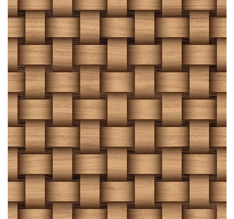 Textured wallpaper wood intertwines - TenStickers