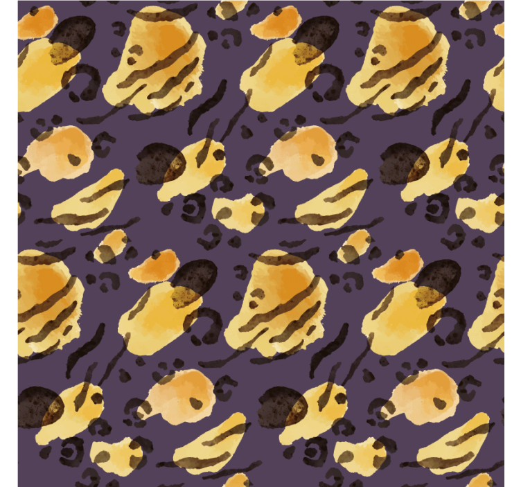 Animals wallpaper aquarella tiger spots - TenStickers