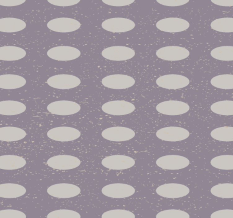 Hallway wallpaper in geometric gray and purple circles - TenStickers