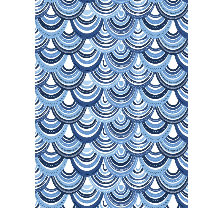 Wallpaper geometric wave design - TenStickers