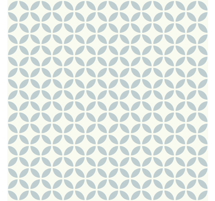 Tile effect wallpaper with circular pattern design - TenStickers