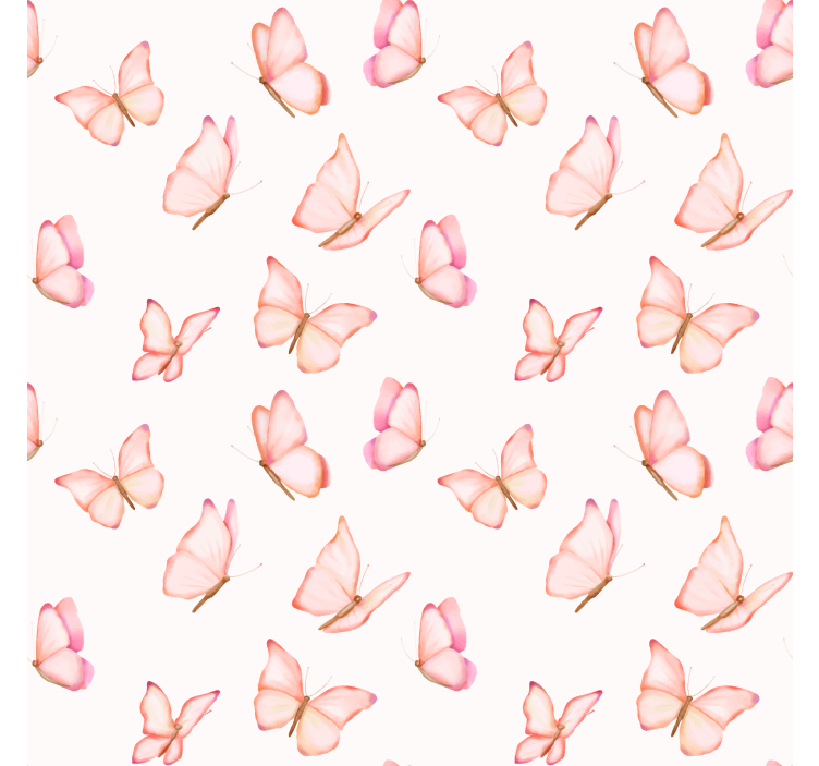 Wallpaper childrens room pink design - TenStickers
