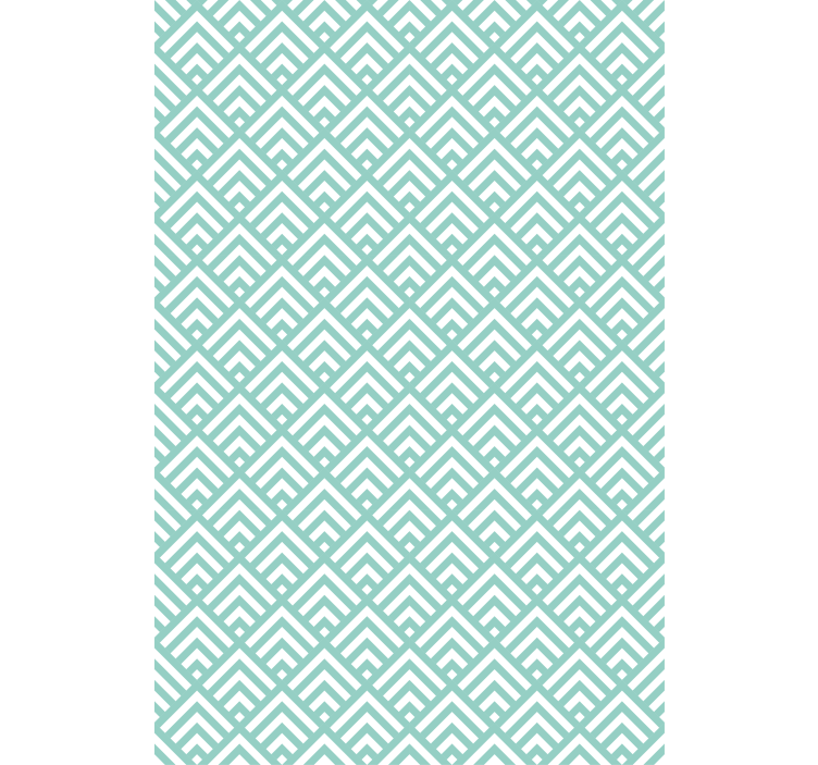 Nordic wallpaper irregular aquamarine lines pattern - TenStickers