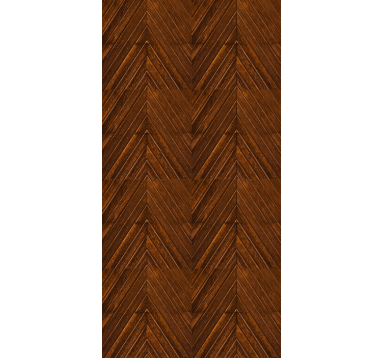 Rustic wallpaper chevron wood design - TenStickers