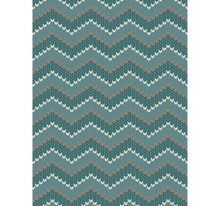 Living area wallpaper blue natural fiber look - TenStickers