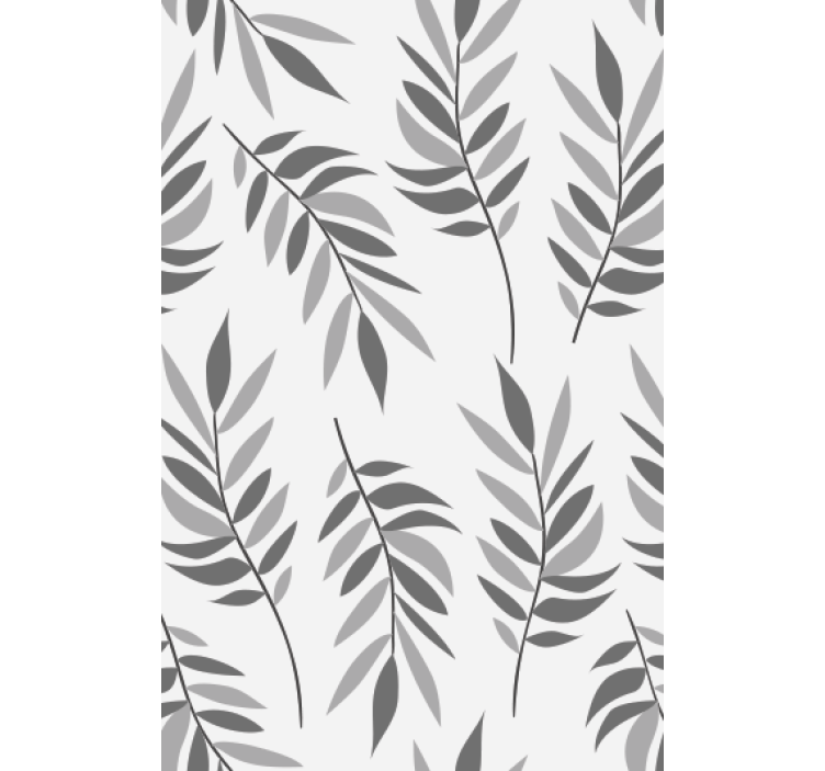 Living area wallpaper elegant leaf design - TenStickers