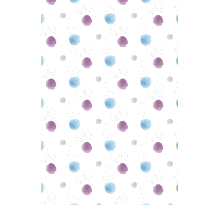 Living area wallpaper vibrant spotty circles - TenStickers