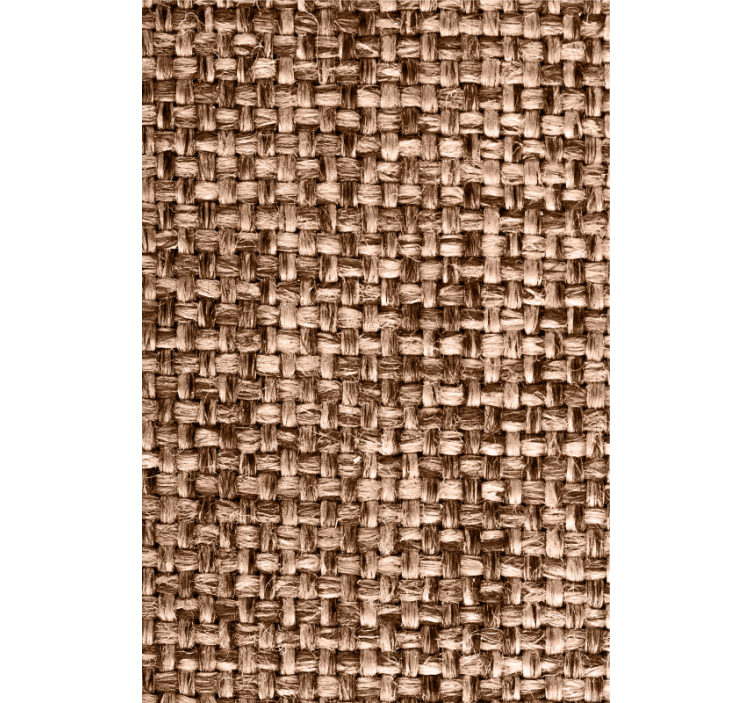 Living area wallpaper natural fiber weave - TenStickers