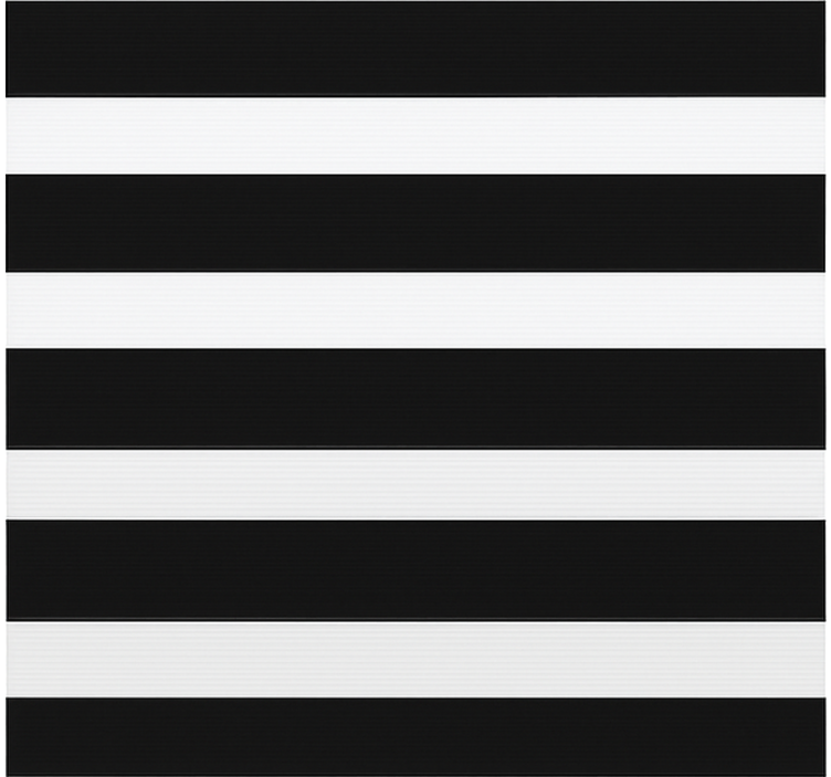 Kitchen wallpaper in black and white stripes - TenStickers