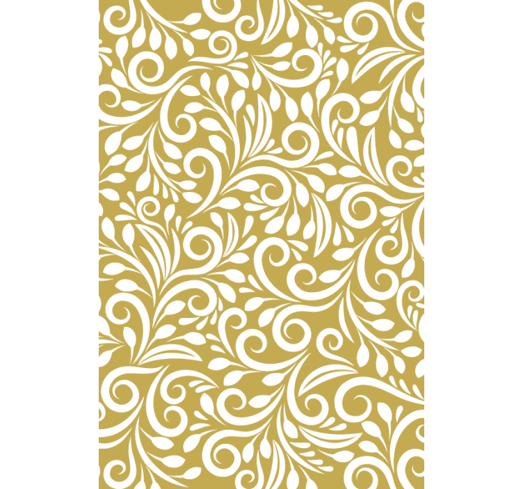 Contemporary wallpaper with golden pattern - TenStickers