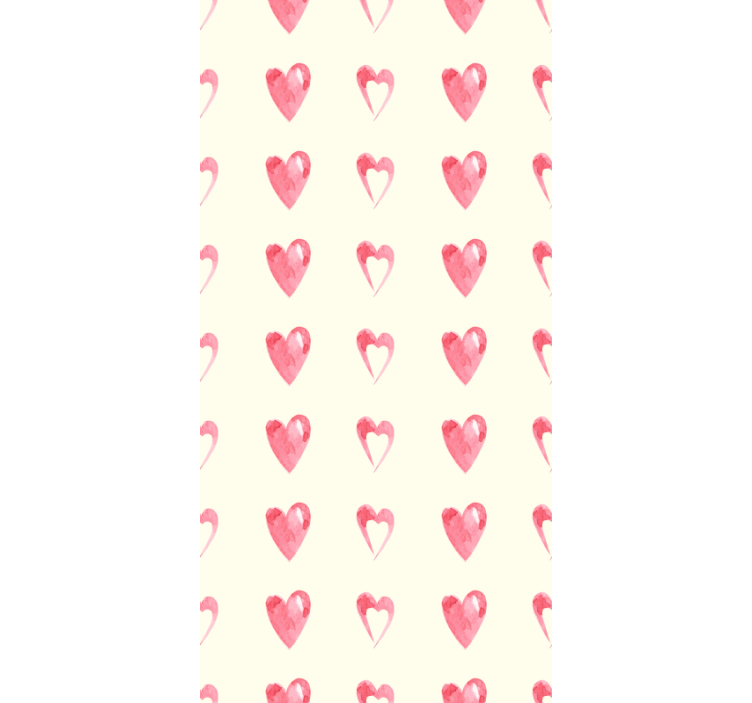 Contemporary wallpaper pattern-decor broken hearts - TenStickers