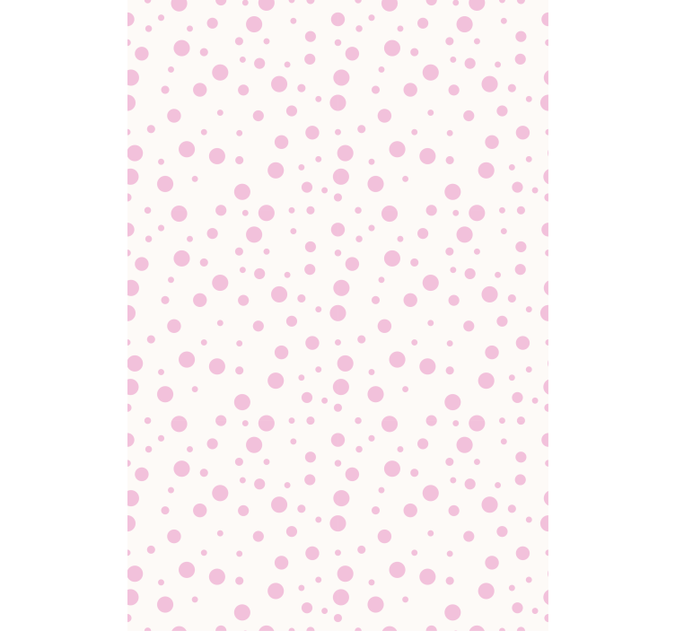 Wallpaper teenage bedroom pink dotted patterns - TenStickers