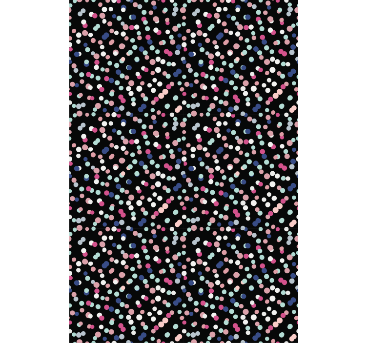 Wallpaper teenage bedroom colorful dot pattern - TenStickers