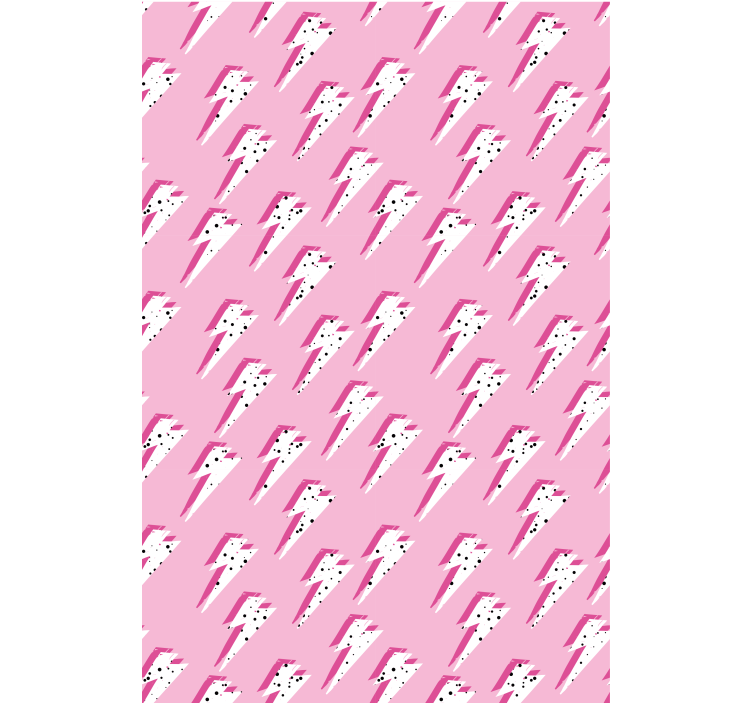 Wallpaper teenage bedroom white rays on pink - TenStickers