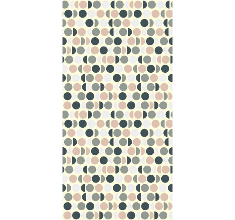 Kitchen wallpaper elegant circles - TenStickers