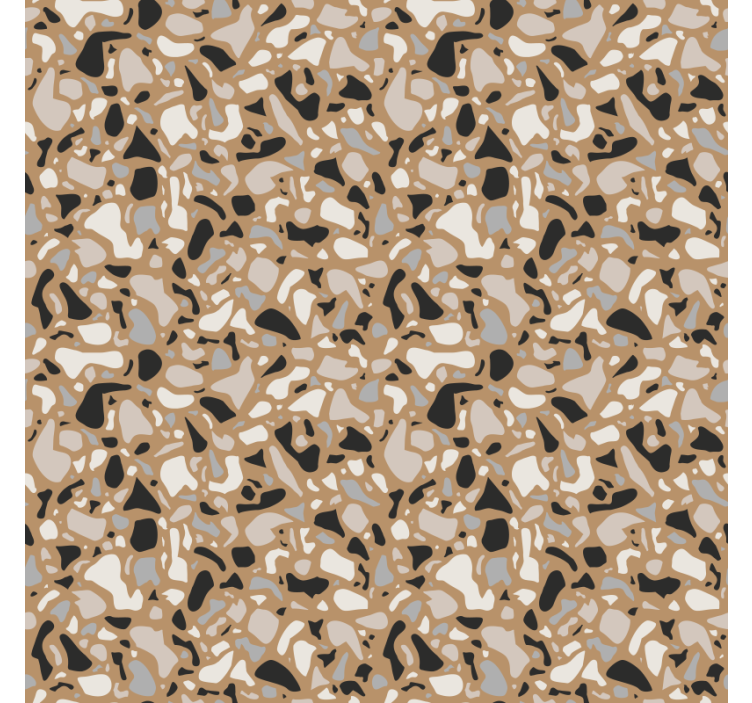 Bathroom wallpaper with textured stone design - TenStickers