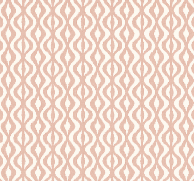 Master bedroom wallpaper dusty rose ikat design - TenStickers