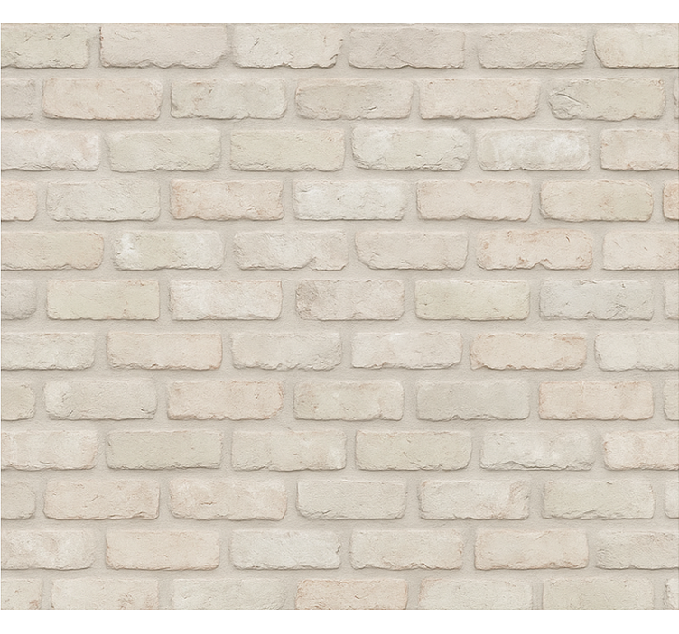 Living area wallpaper old bright bricks - TenStickers