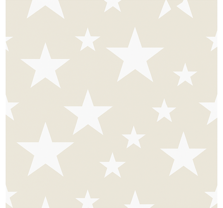 Wallpaper childrens room big grey star design - TenStickers