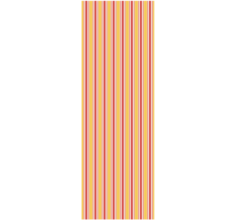 Horizontal striped design warm tones wall paper in bedroom - TenStickers