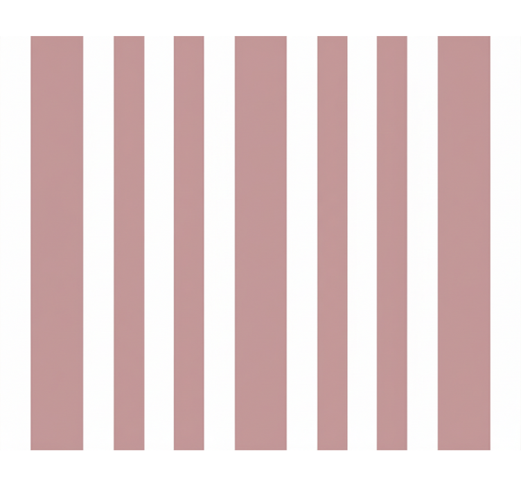 Wallpaper vertically striped pink and white - TenStickers