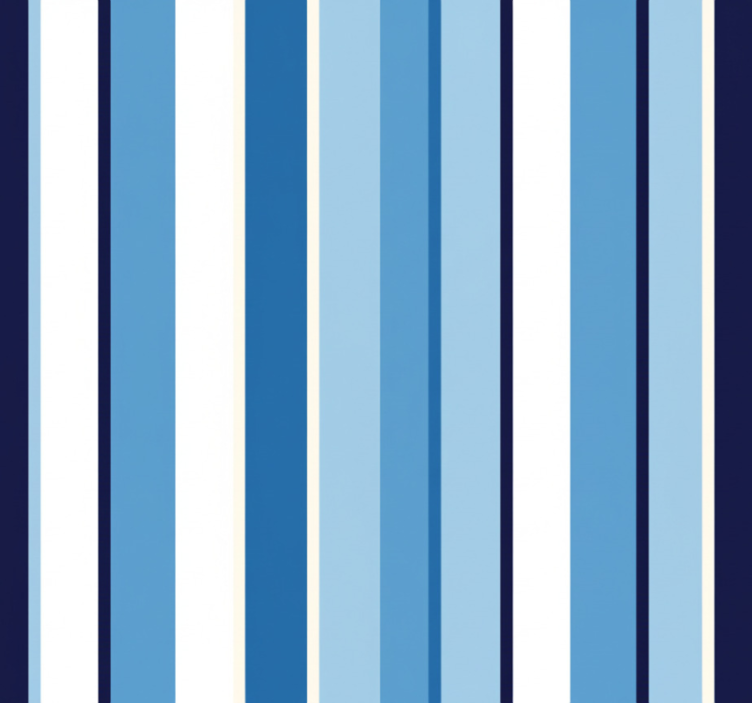 Wallpaper vertically striped light and dark blue stripes - TenStickers
