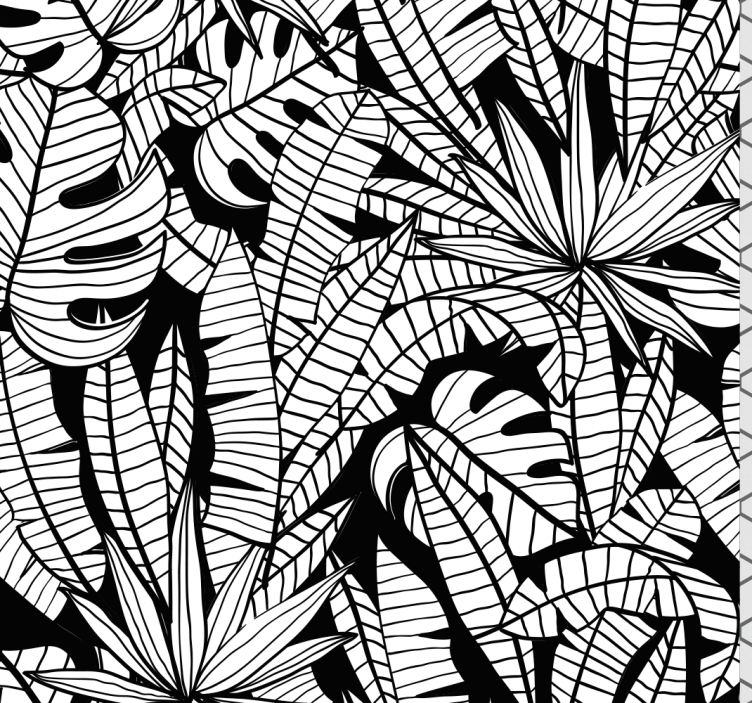Tropical leaves Jungle Wallpaper - TenStickers