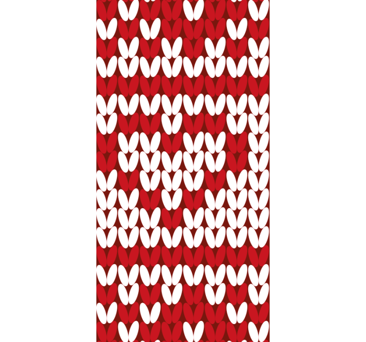 Heart Dot Pattern polka dots wallpaper - TenStickers