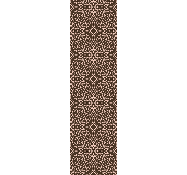 Floral Symmetry Pattern floral wallpaper - TenStickers