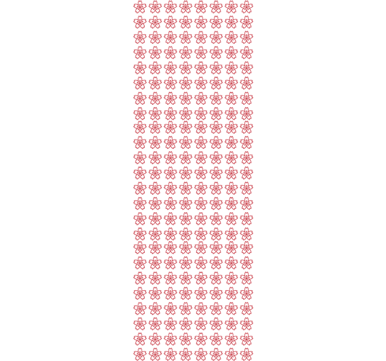 Floral Symmetry floral wallpaper - TenStickers