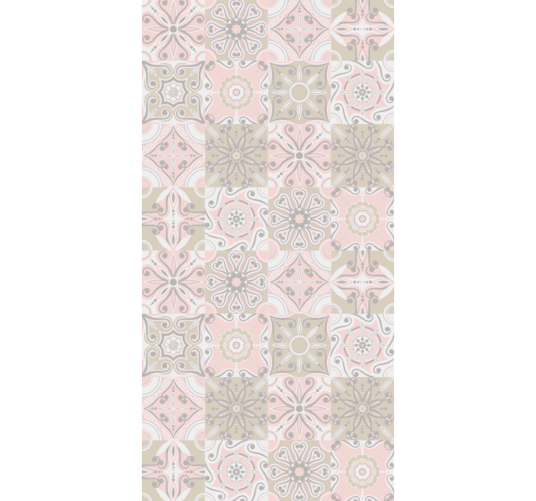 Tile Pattern tile effect wallpaper - TenStickers