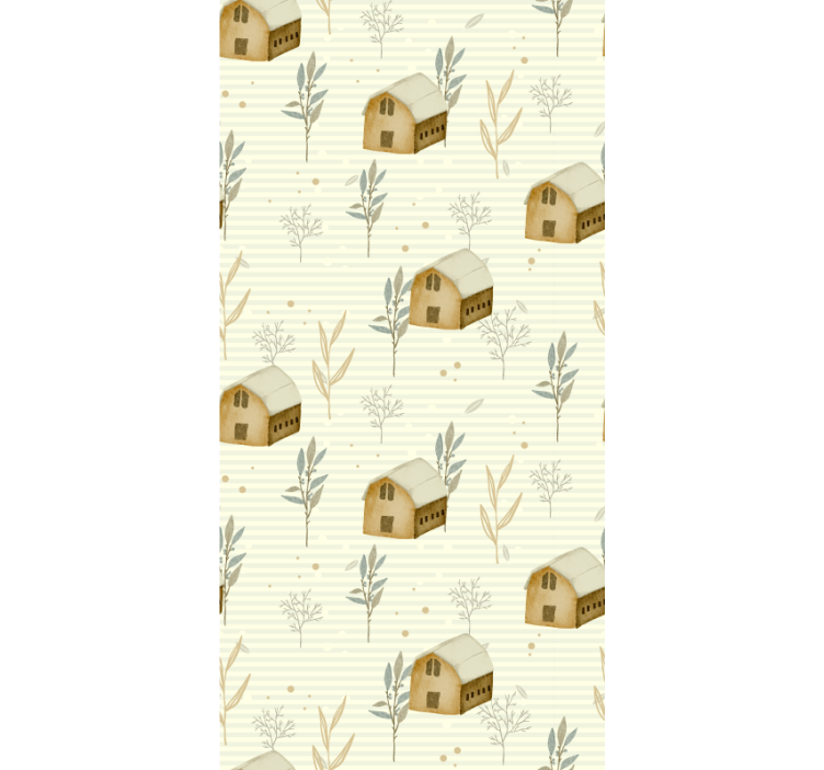 Rustic Cabin Charm nordic wallpaper - TenStickers