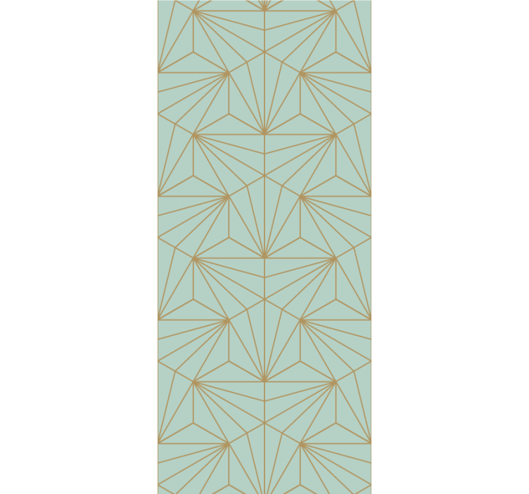 Geometric Line Art wallpaper geometric - TenStickers