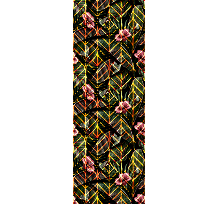 Floral Foliage Pattern nature wallpaper - TenStickers