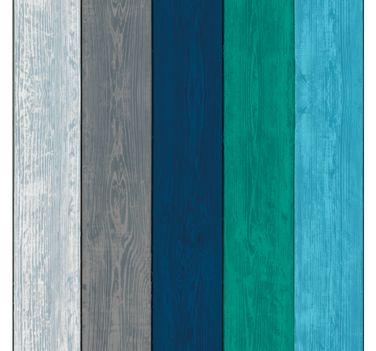 Striped Wood Panels wood effect wallpaper - TenStickers