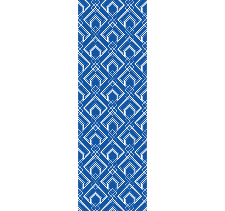Geometric Blue Pattern wallpaper geometric - TenStickers