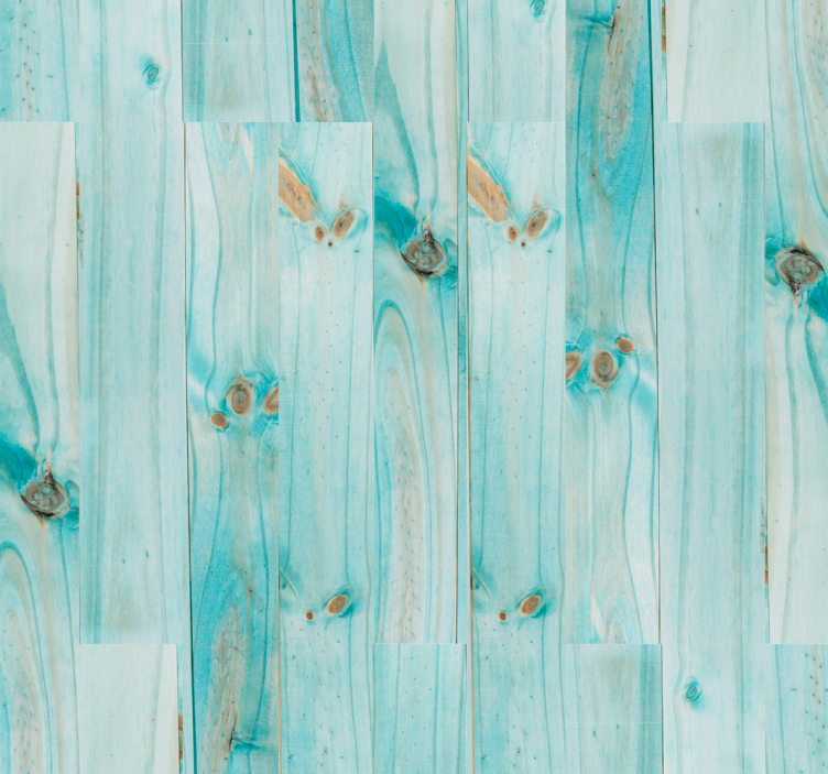 Soft Blue Wooden Planks - TenStickers