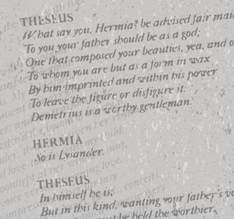 Literary Script Text lettering wallpaper - TenStickers