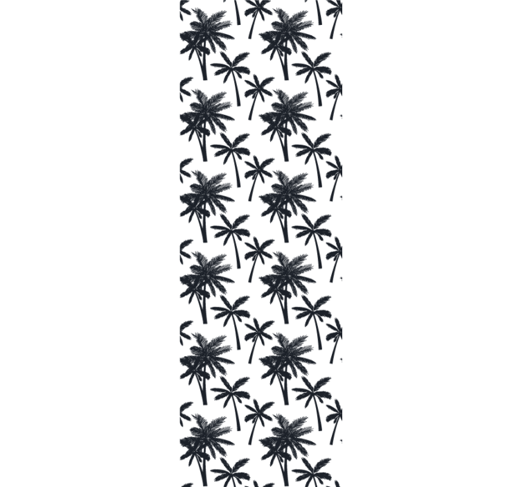 Palm Leaf Imprint leaves wallpaper - TenStickers