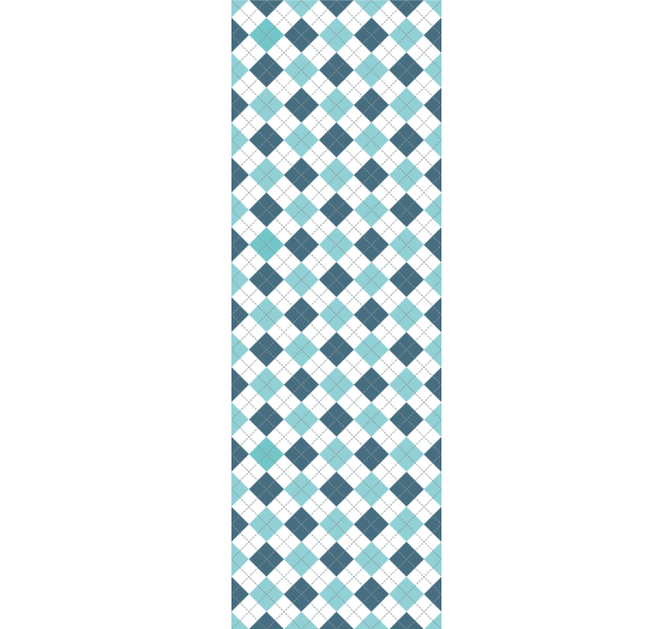 Geometric Argyle Pattern wallpaper squares - TenStickers