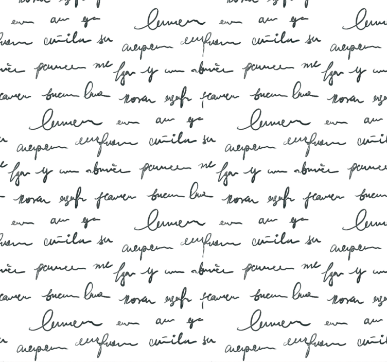 Cursive Script Imagery lettering wallpaper - TenStickers