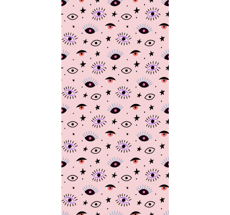 Eclectic Eye Motifs art wallpaper - TenStickers