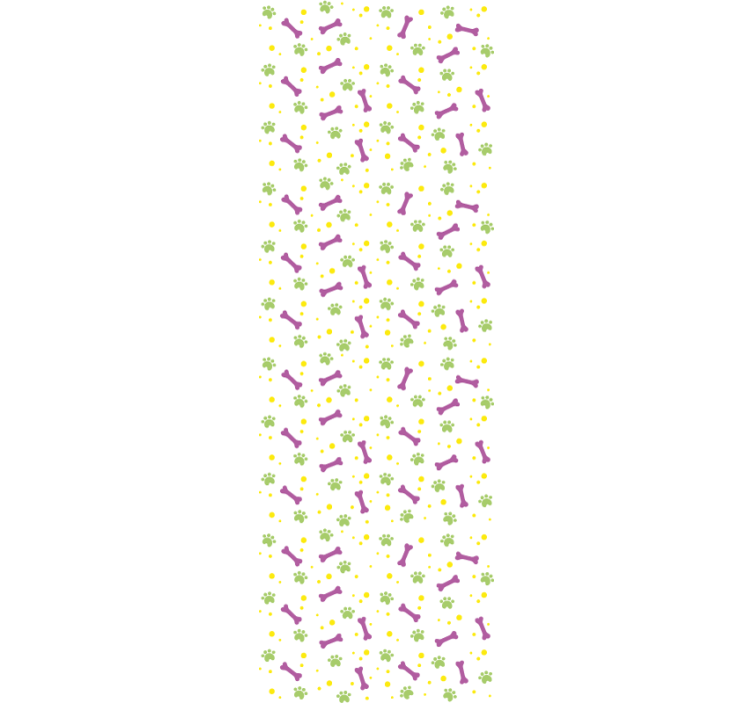 Floral Instrument Pattern wall paper in bedroom - TenStickers