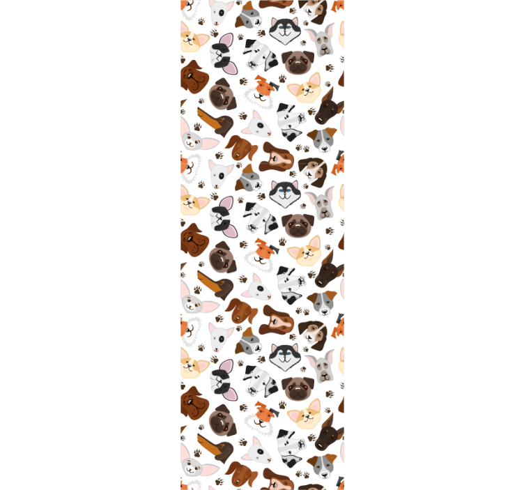 Canine Collection cute dog wallpaper - TenStickers