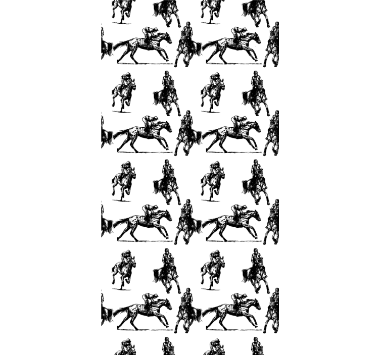 Equestrian Motif animals wallpaper - TenStickers