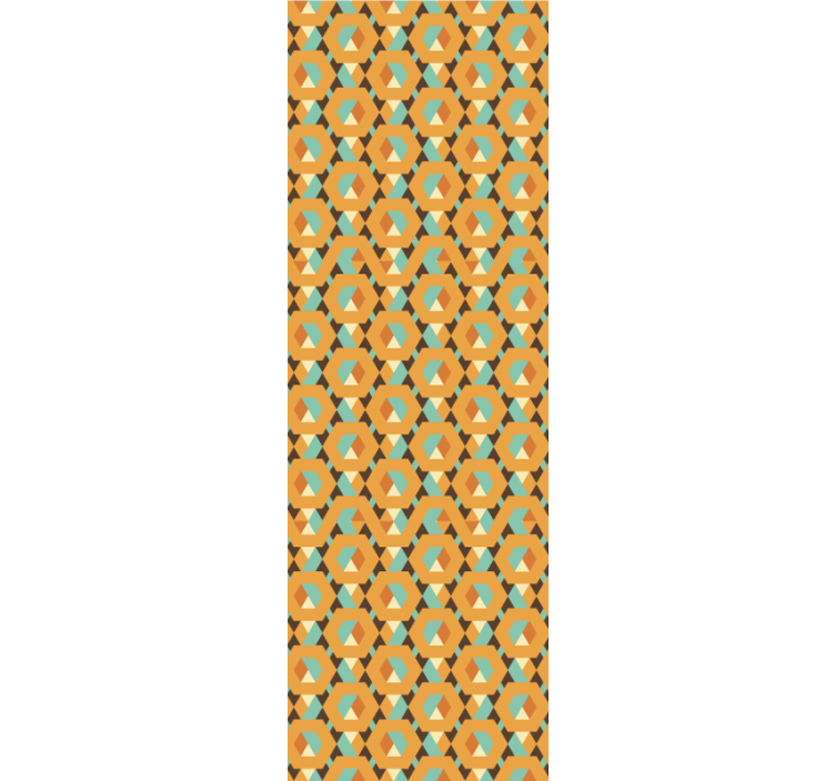 Geometric Retro Print wallpaper geometric - TenStickers